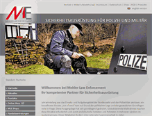 Tablet Screenshot of mehler-law-enforcement.de